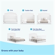 Stork Craft USA Graco Paris Wood 4-in-1 Convertible Crib in White