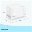Stork Craft USA Graco Paris Wood 4-in-1 Convertible Crib in White