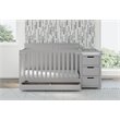 Stork Craft USA Graco Hadley Wood 4-in-1 Convertible Crib & Changer in Gray