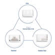 Stork Craft USA Graco Melbourne Wood 3-in-1 Convertible Crib in White