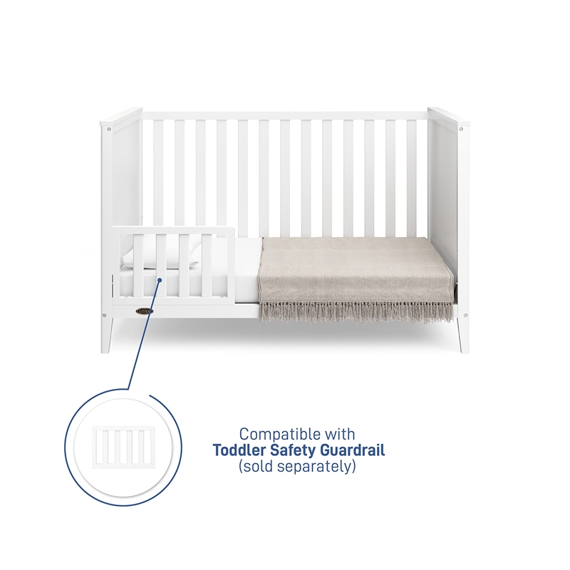 Stork Craft USA Graco Melbourne Wood 3-in-1 Convertible Crib in White