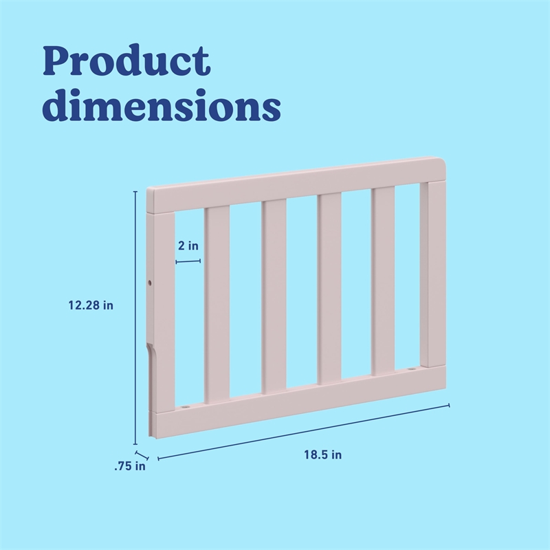 Stork Craft USA Graco Universal Wood Toddler Safety Guardrail in White
