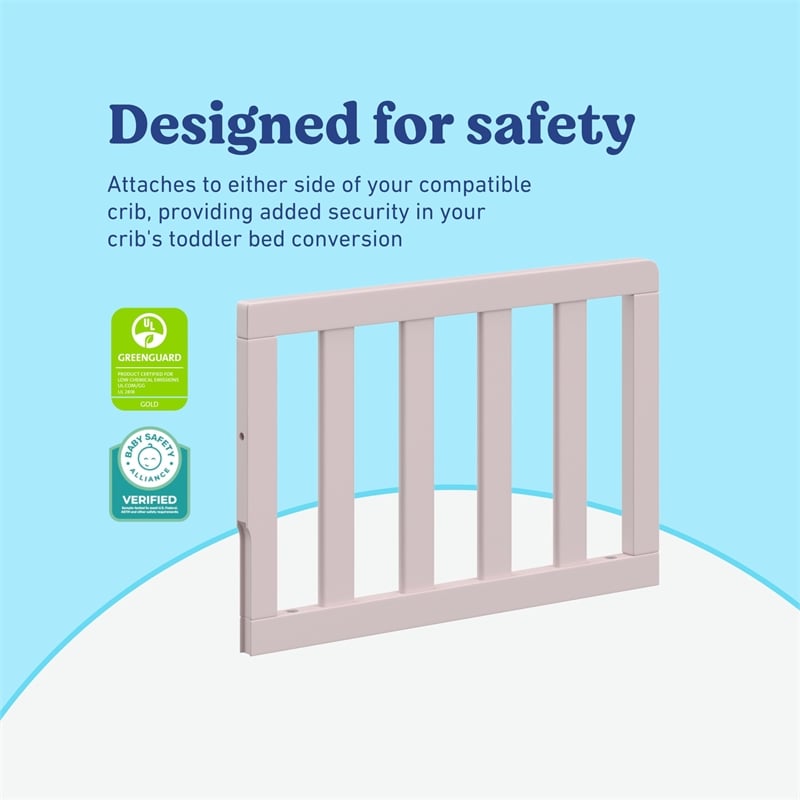 Stork Craft USA Graco Universal Wood Toddler Safety Guardrail in Espresso