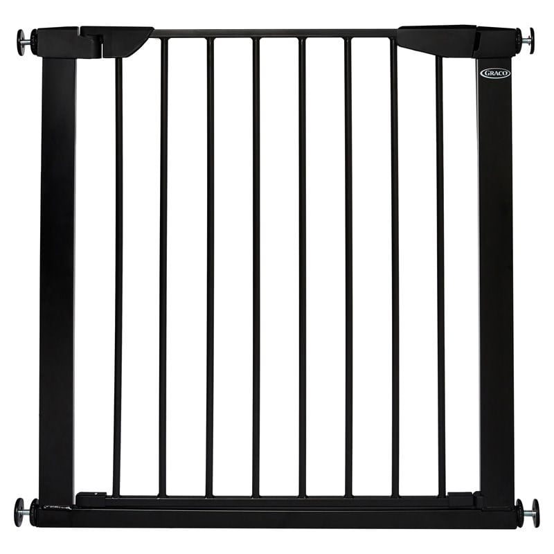 Stork Craft USA Graco Babysteps Premium Metal Walk-Thru Safety Gate in Black