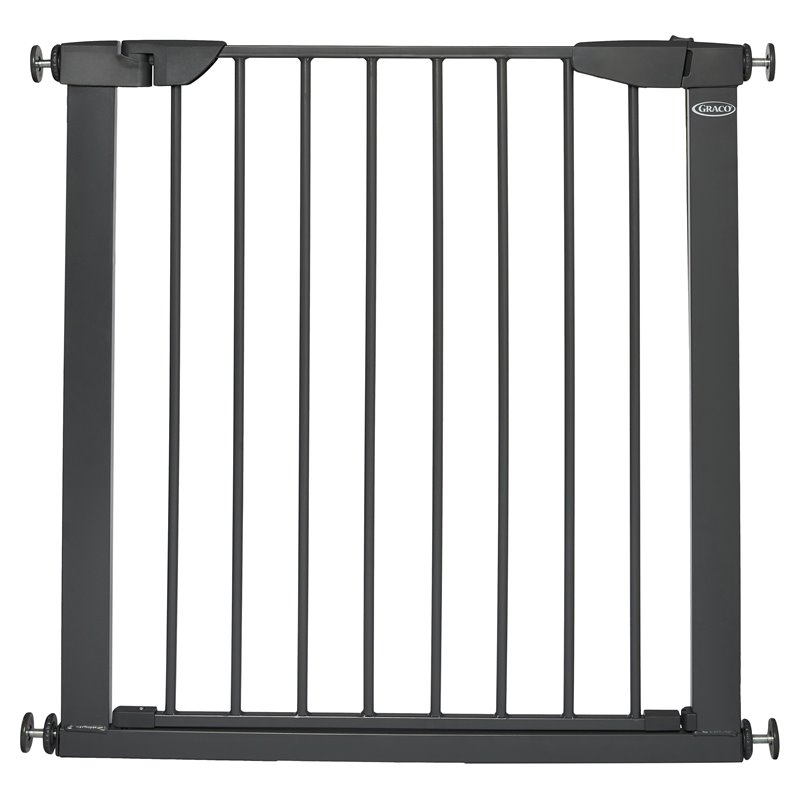 Stork Craft USA Graco Babysteps Premium Metal Walk-Thru Safety Gate in Gray