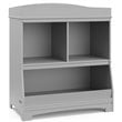 Stork Craft USA Graco Benton Wood Changing Table w/ Storage and Topper in Gray