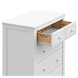 Stork Craft USA Graco Benton 4-Drawer Wood Chest in White Finish