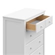 Stork Craft USA Graco Benton 4-Drawer Wood Chest in White Finish