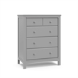 Stork Craft USA Graco Benton 4-Drawer Wood Chest in Pebble Gray Finish