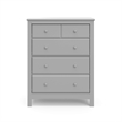 Stork Craft USA Graco Benton 4-Drawer Wood Chest in Pebble Gray Finish