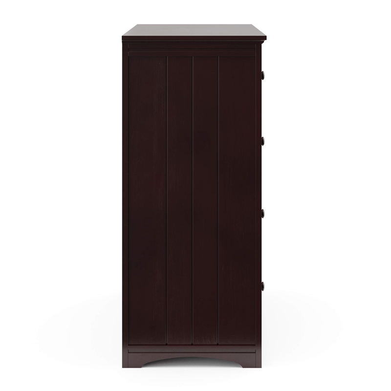 Stork Craft USA Graco Hadley 6-Drawer Wood Double Dresser in Espresso