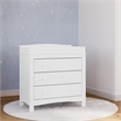 Stork Craft USA Graco Noah 3-Drawer Engineered Wood Chest w/ Topper in White