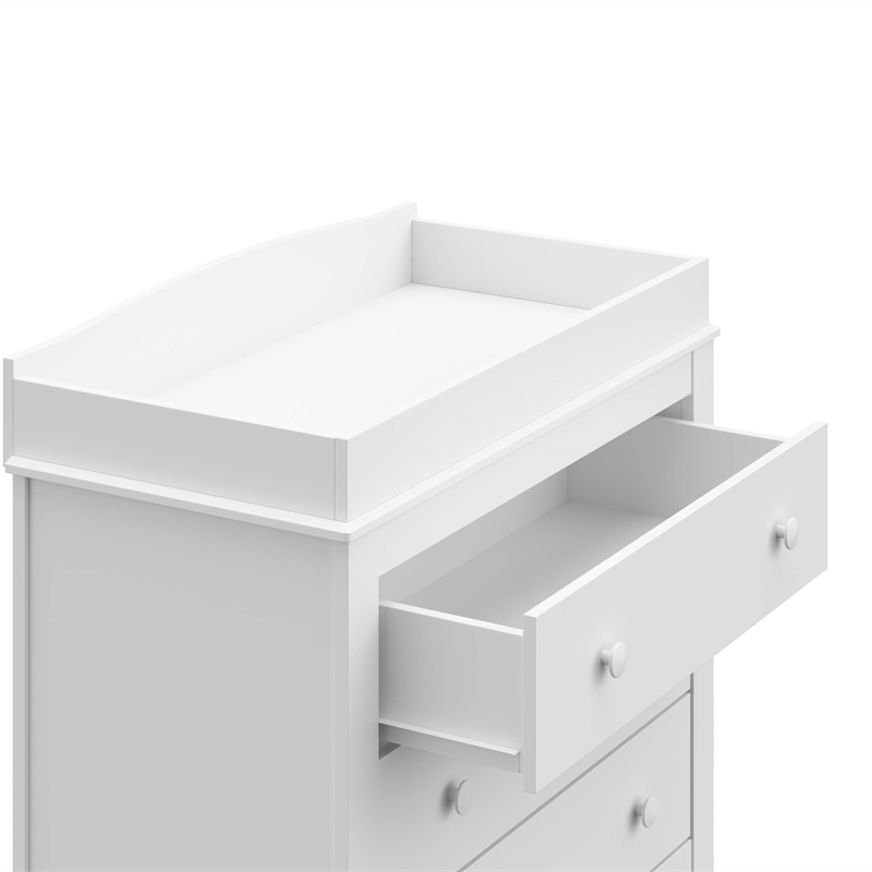 Stork Craft USA Graco Noah 4-Drawer Engineered Wood Chest in White