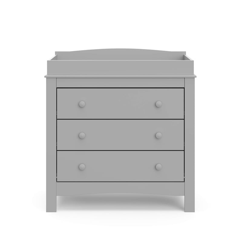 Stork Craft USA Graco Noah 4-Drawer Engineered Wood Chest in Gray