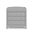 Stork Craft USA Graco Noah 4-Drawer Engineered Wood Chest in Gray