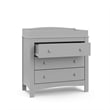 Stork Craft USA Graco Noah 4-Drawer Engineered Wood Chest in Gray