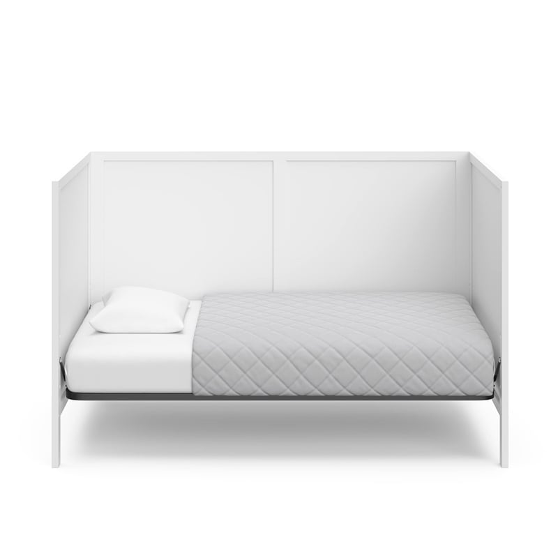 Stork Craft USA Graco Theo Wood 3-in-1 Convertible Crib in White