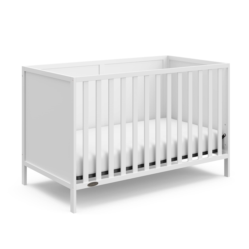 Stork Craft USA Graco Theo Wood 3-in-1 Convertible Crib in White