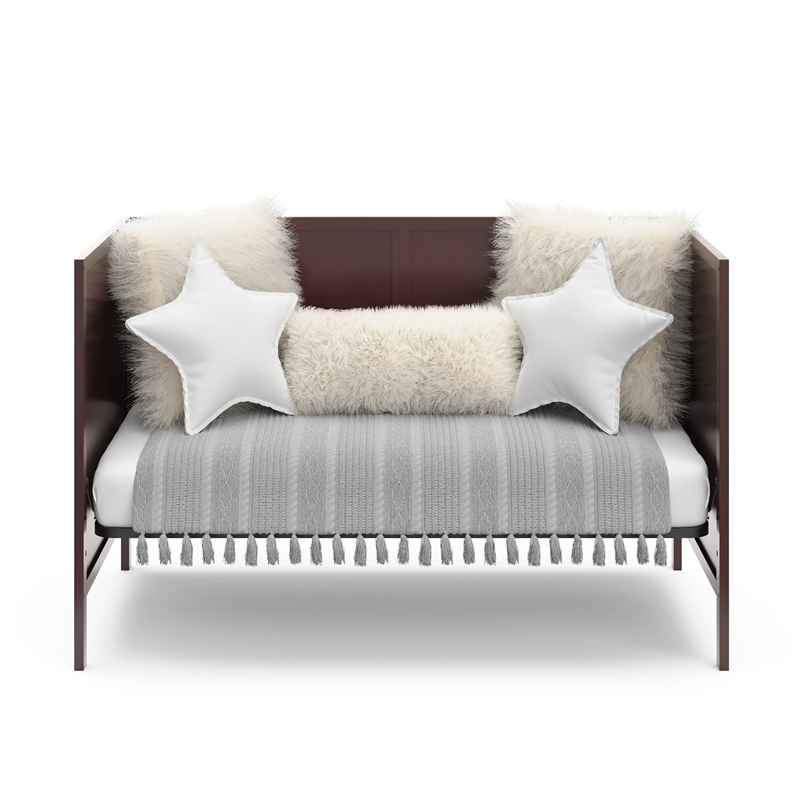 Stork Craft USA Graco Theo Wood 3-in-1 Convertible Crib in Espresso