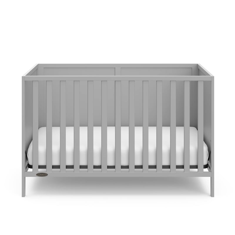 Stork Craft USA Graco Theo Wood 3-in-1 Convertible Crib in Pebble Gray