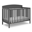 Stork Craft USA Graco Benton Wood 4-in-1 Convertible Crib in Gray