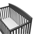 Stork Craft USA Graco Benton Wood 4-in-1 Convertible Crib in Gray