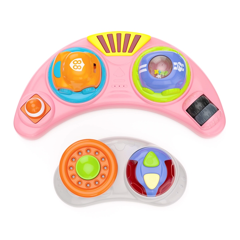 Stork Craft USA 3-in-1 Plastic Activity Walker with Jump Board in Pink