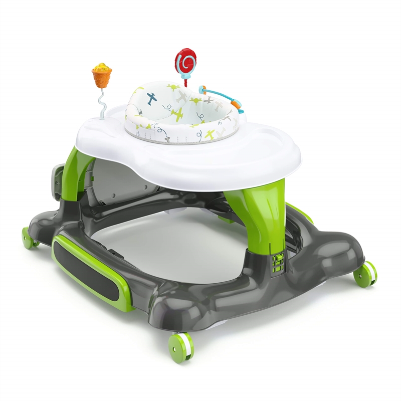 Stork Craft USA 3-in-1 Plastic Activity Walker with Jump Board in Green