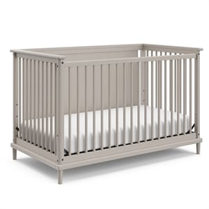 Stork Craft USA Motherly Timeless Wood 5-in-1 Crib and Playhouse in Beige