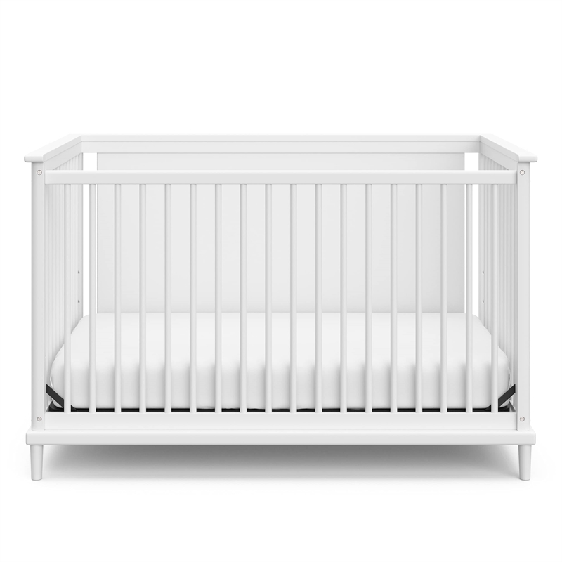 Stork Craft USA Motherly Timeless Wood 5-in-1 Crib and Playhouse in Pebble Gray