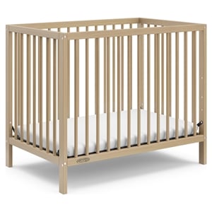 Stork Craft USA Teddi 40.1&quot 4-in-1 Wood Convertible Mini Crib in Driftwood