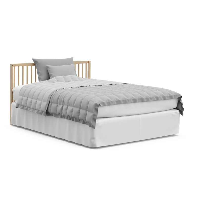 Stork Craft USA Teddi 5-in-1 Wood Convertible Crib w/ Drawer in Driftwood