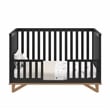 Stork Craft USA Santa Monica 5-in-1 Engineered Wood Convertible Crib in Black