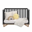 Stork Craft USA Santa Monica 5-in-1 Engineered Wood Convertible Crib in Black