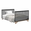 Stork Craft USA Santa Monica 5-in-1 Engineered Wood Convertible Crib in Black