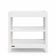 Stork Craft USA Teddi Wood Changing Table with Changing Pad in Driftwood/White