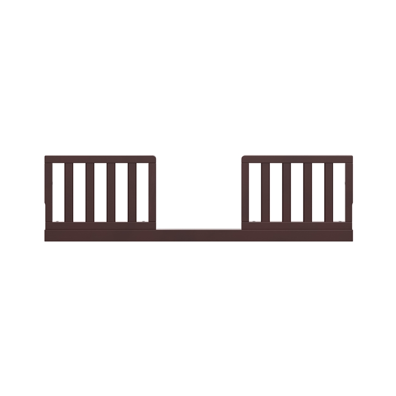 Stork Craft USA Universal Wood Toddler Safety Guardrail Kit in Espresso