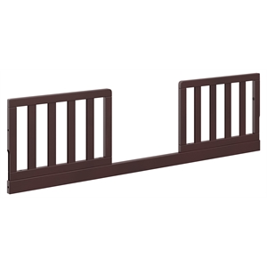 Stork Craft USA Universal Wood Toddler Safety Guardrail Kit in Espresso