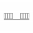 Stork Craft USA Universal Wood Toddler Safety Guardrail Kit in Pebble Gray