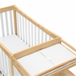 Stork Craft USA Remi 4-in-1 Wood Convertible Crib & Changer in White/Natural