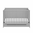 Stork Craft USA Melrose 5-in-1 Wood Convertible Crib with Drawer in Pebble Gray