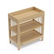 Stork Craft USA Teddi Wood Changing Table with Changing Pad in Driftwood