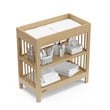Stork Craft USA Teddi Wood Changing Table with Changing Pad in Driftwood