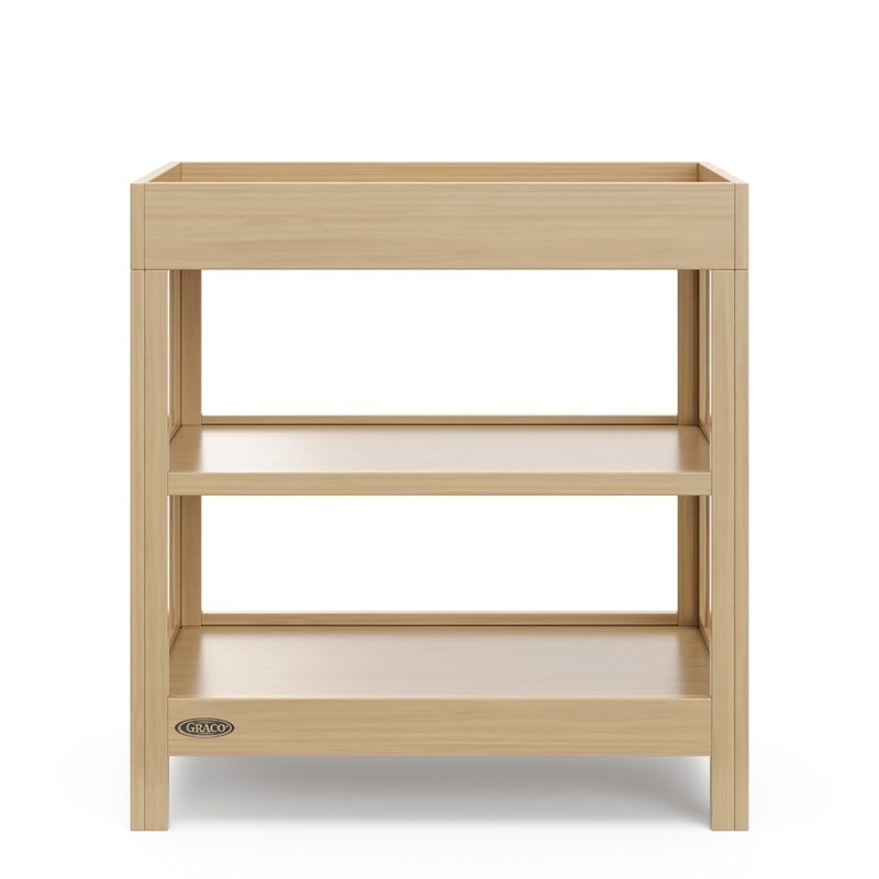 Stork Craft USA Teddi Wood Changing Table with Changing Pad in Driftwood