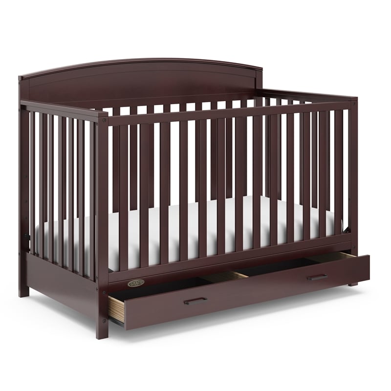 Graco Benton 5-in-1 Convertible Crib with Drawer Espresso