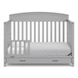 Graco Benton 5-in-1 Convertible Crib with Drawer - Pebble Gray