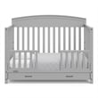 Graco Benton 5-in-1 Convertible Crib with Drawer - Pebble Gray
