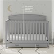 Graco Benton 5-in-1 Convertible Crib with Drawer - Pebble Gray