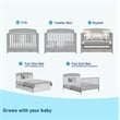 Graco Benton 5-in-1 Convertible Crib with Drawer - Pebble Gray