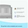 Graco Benton 5-in-1 Convertible Crib with Drawer - Pebble Gray